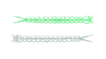 Libra Lures Slight Worm 38mm Cheese , Glow UV green,000